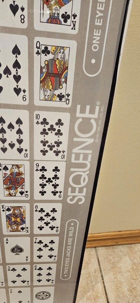 XL Sequence Game Board