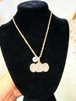 10k gold pendant chain