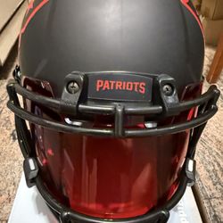 Tom Brady & Rob Gronkowski New England Patriots Dual-Signed Autographed Riddell Speed Football Helmet