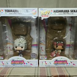 Funko Pop Deluxe Boruto Hokage Rock Set – Tobirama #1184 & Hashirama #1183 | New & Unopened 