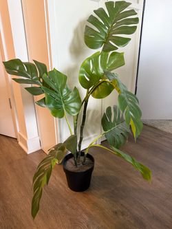 Monstera Potter Plant Faux Artificial IKEA Fejjka