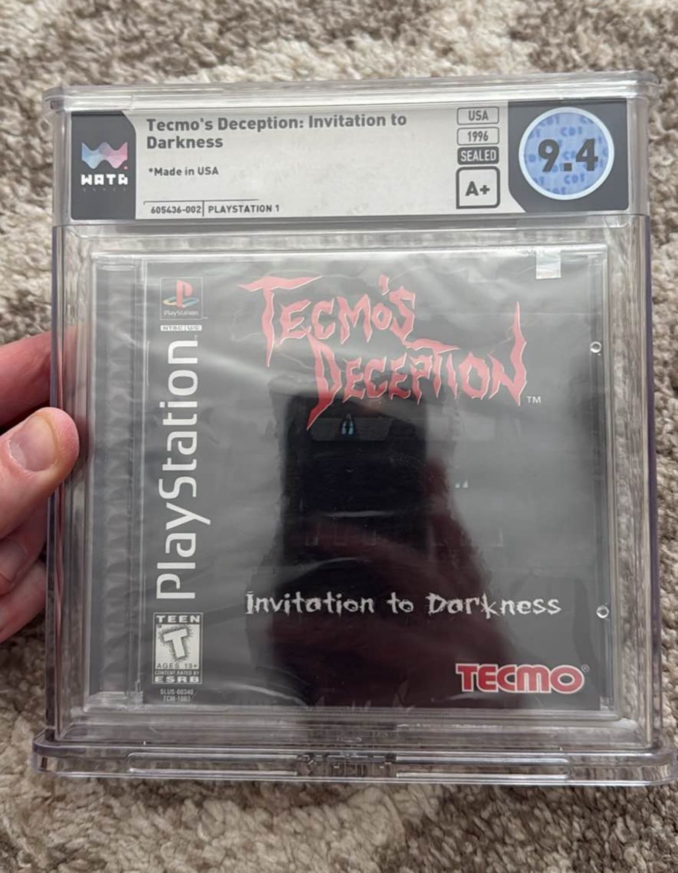 Tecmo’s Deception For Playstation 1 Sealed Wata 9.4