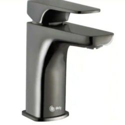 AKDY Single Hole Single-Handle Bathroom Faucet in Brushed Graphite Black
