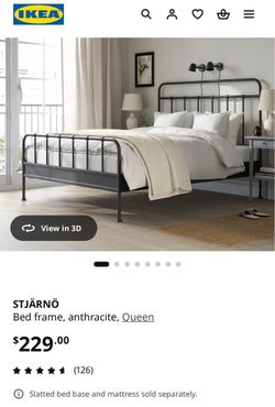 Black Metal Bed Frame