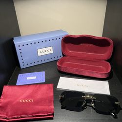 Gucci Rimless Sunglasses – Authentic – Brand New