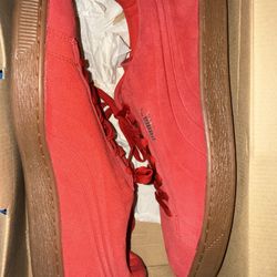Red Suede Puma Shoes