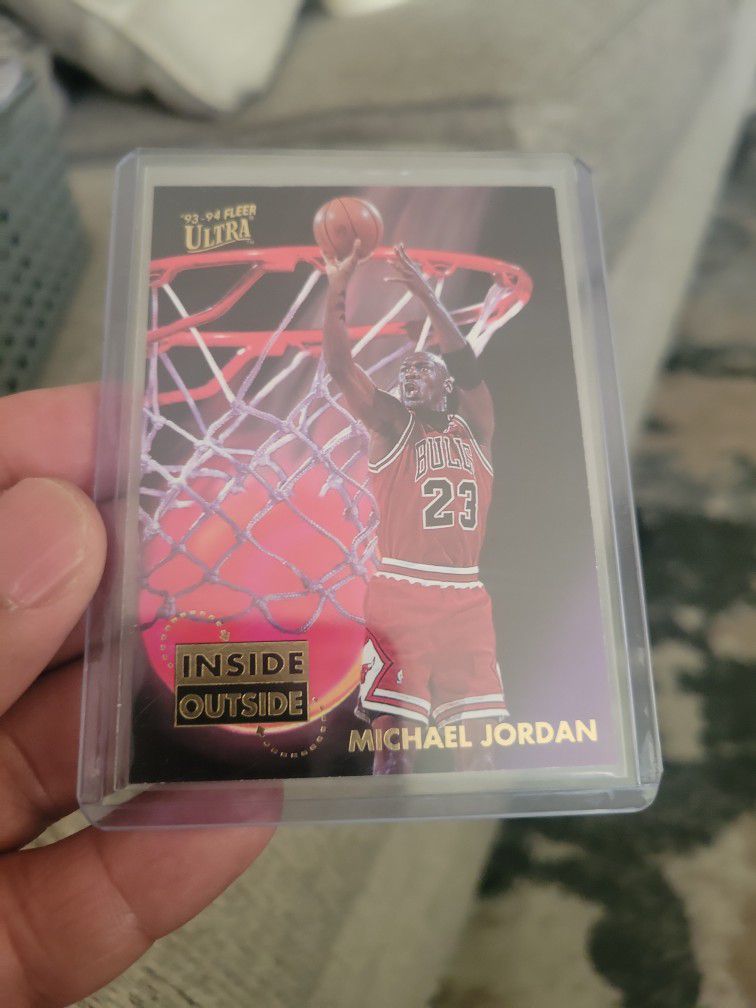 Michael Jordan 1993,94, Fleer Ultra Inside/ Outside Basketball Card 