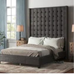 QUEEN SIZE TUFTED BED NEED GONE 