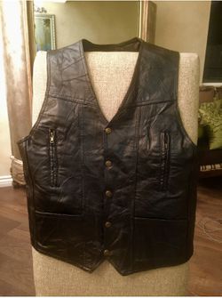 Motorcycle Vest- Leather