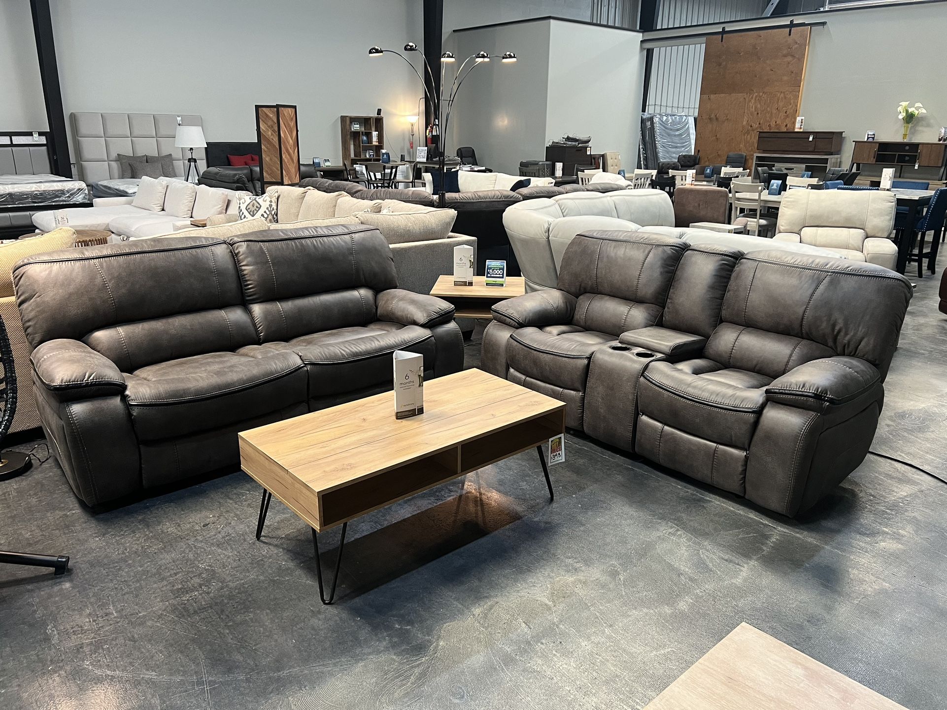 2-piece Reclining Sofa & Loveseat Set