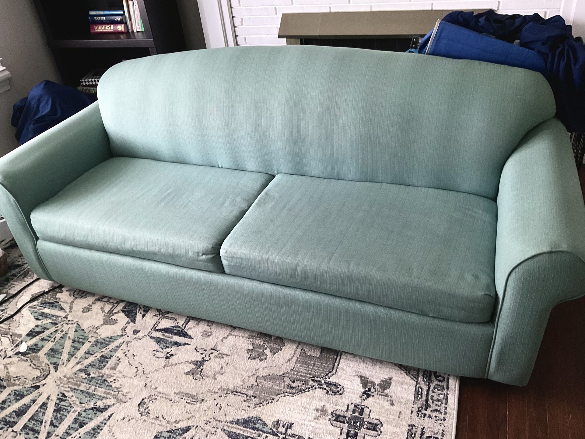 Sleeper Sofa And Love Seat - Teal - Need Gone 