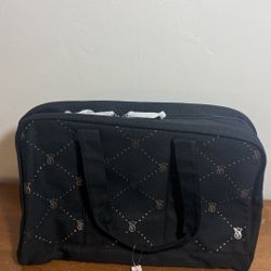 Victoria’s Secret CYBER MONDAY BLING DUFFLE BAG CANVAS TOTE NEW MSRP $59.95