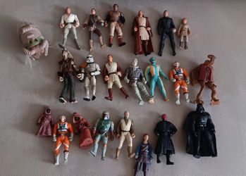 Lot Collectible Vintage Star Wars Plastic Figures