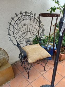 Vintage Salterini Peacock Chair 