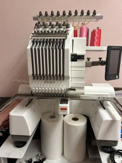 10 Needle Commercial Embroidery Machine