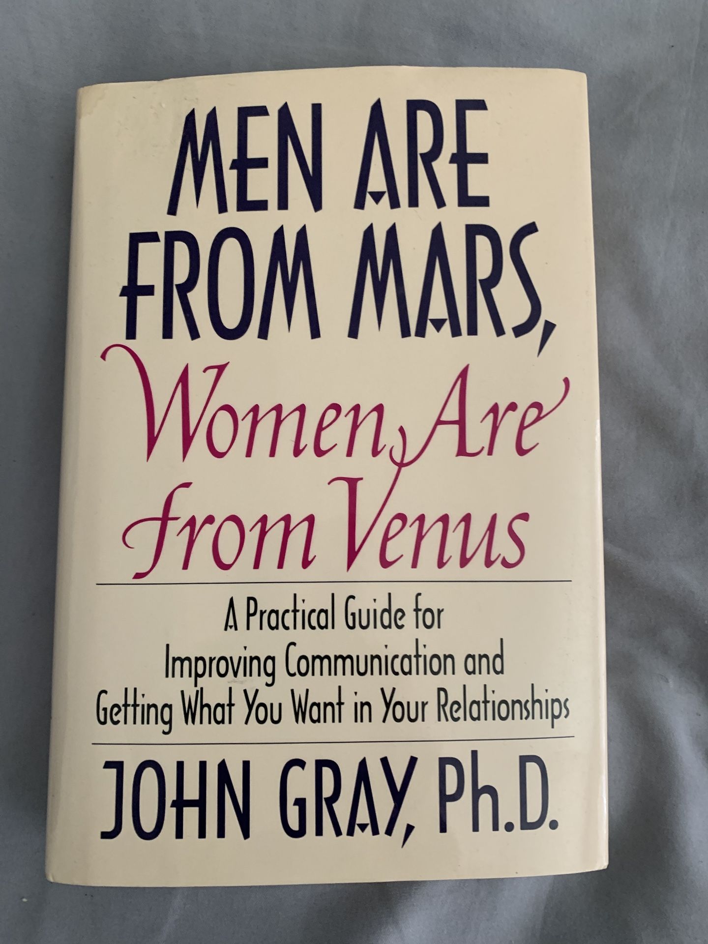 Men Are From Mars Women Are From Venus 1992 By John Gray Hardcover First Edition
