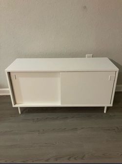 White Sliding Door Cabinet