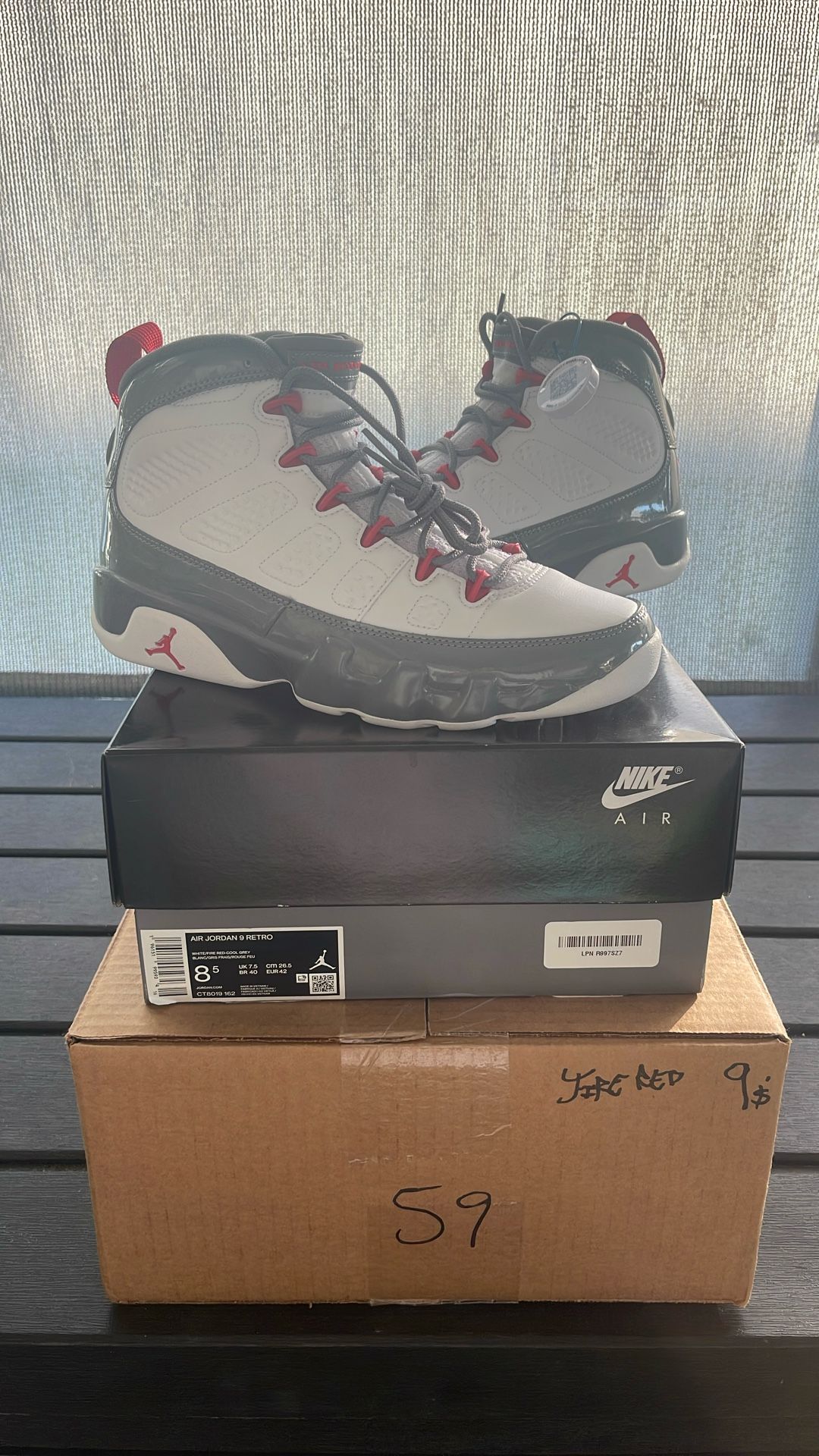 Jordan Fire Red 9’s