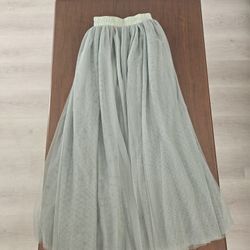 Sage Green Tule Skirt