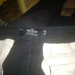 Hollister Navy Blue Pants 4 Pairs Size 36/32