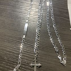 New 24” Sterling Silver Figaro Set