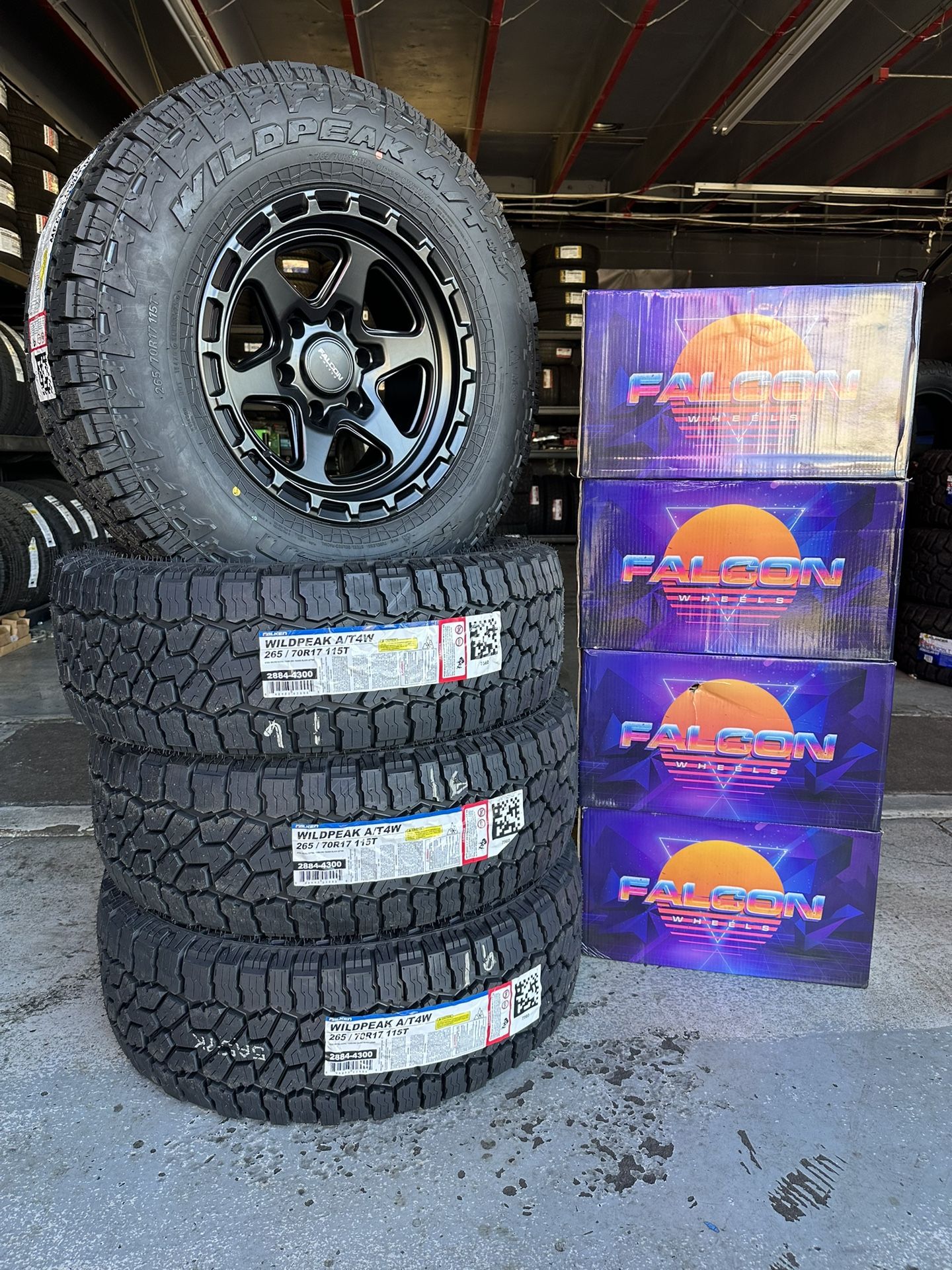 17" Falcon Wheels And Falken AT4W Tires Installed