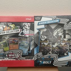 Pokemon Black Bolt Binder & Unova Poster Collection Sams Exclusive 