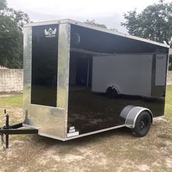 Brand New Custom Cargo Trailer 6 X 12 Extra Tall Interior, Premium Poly Core Exterior Three-Year Factory Warranty With Title Orlando, Florida