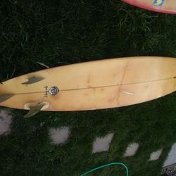 Clyde Beatty Jr surfboard