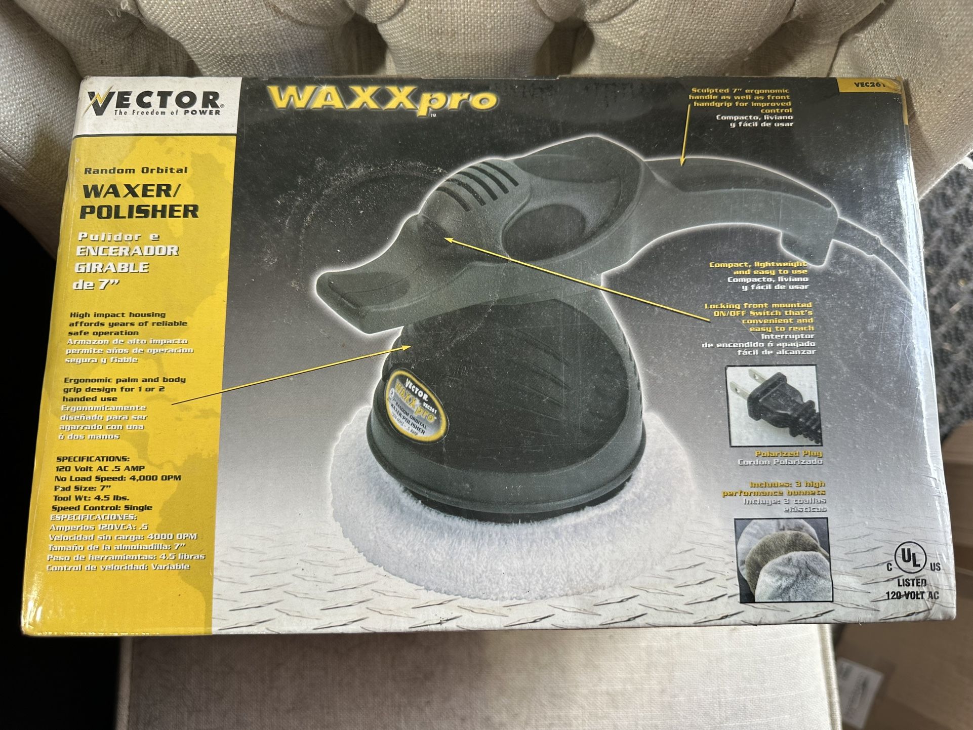 New In Box Vector Wax Pro 7 Inch Machine