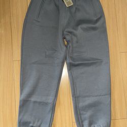 Grey Fleece Sweatpants Size L - Brand New