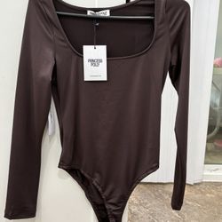 Ellery Bodysuit Brown Princess Polly 
