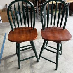 Swivel Counter Stool x2