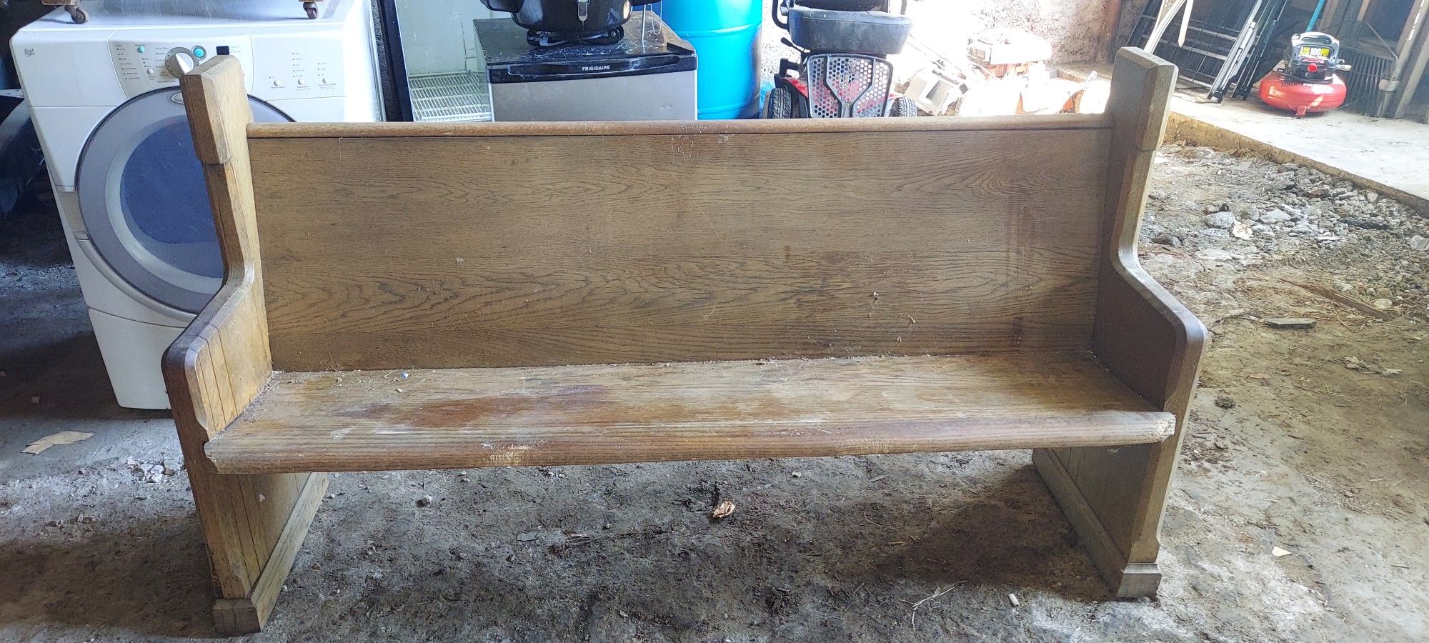 Vintage church pew Pugh Wood