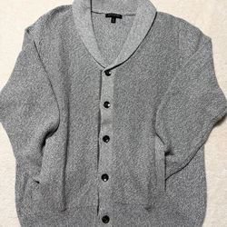Banana Republic Men’s Cardigan New Grey XL