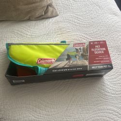 Coleman Pet Dog Life Jacket Floatation Device 