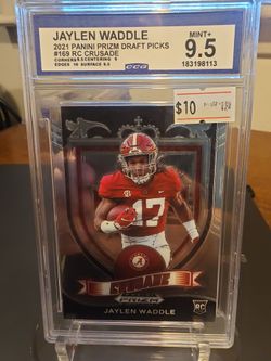 Jaylen Waddle 2021 Panini Prizm Draft Picks RC Crusade CCG 9.5