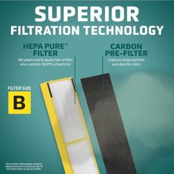 Genuine GermGuardian True HEPA Genuine Air Purifier Size B Filter 