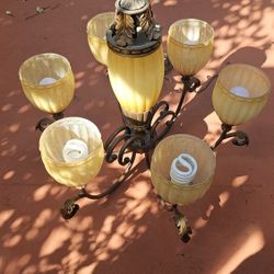Chandelier 6 Bulb Vintage Classic