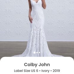 New Colby john Wedding Dress Size 8