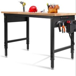 48" L×24”W Adjustable Workbench,