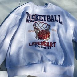 White Basketball Sweater