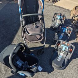 Uppababy Cruz Stroller And Mesa Infant Carseat