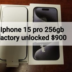 iPhone 15 Pro 256gb Factory Unlocked 
