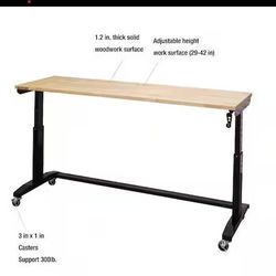 72 in Huskey adjustable workbench