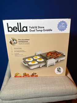 Bella Fold & Store Dual Temp Griddle