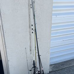 $50 for all 7! Lot of 7 Fishing Poles! 6 Rod and Reel Combos and one 1 Rod