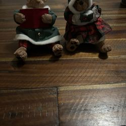 Russ Flop-A-Doodles Carole & Calvin The Christmas Caroling Bear Shelf Sitters