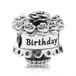 Pandora “happy Birthday” 925 Silver Charm, New