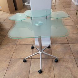 Glass Computer/Makeup Vanity/Desk/